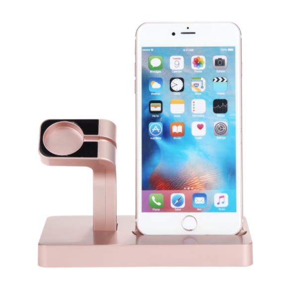 2 In 1 Charging Dock Station Desktop Cradle Phone Stand for iPhone X 8 7 Plus 6S 5 5S SE for Iphone Watch I II III Charger Holder