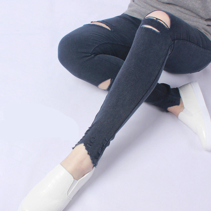 Imitation jeans leggings