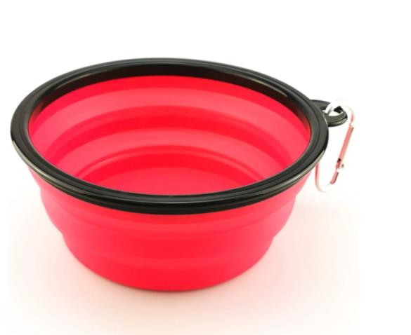 Dog Bowl Portable Foldable Collapsible Silicone Pet Cat Dog Food Water Feeding Travel Bowl