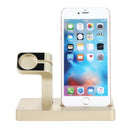 2 In 1 Charging Dock Station Desktop Cradle Phone Stand for iPhone X 8 7 Plus 6S 5 5S SE for Iphone Watch I II III Charger Holder