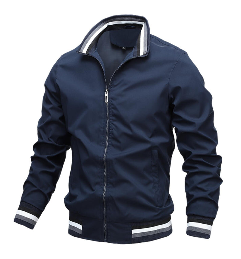 Spring and autumn sports solid color jacket