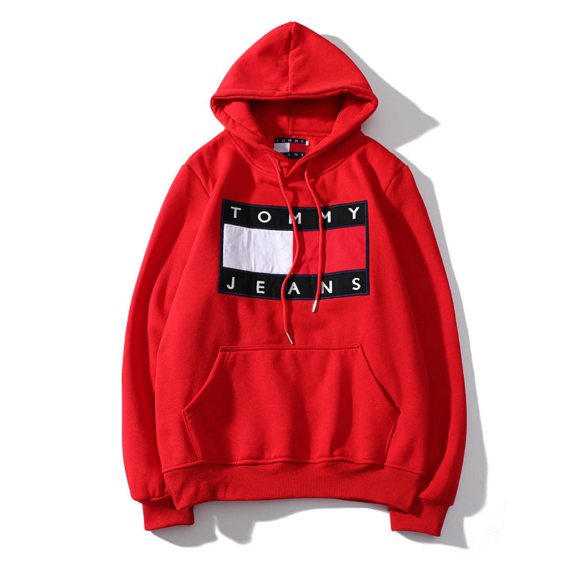 Oversized plus fleece hooded sweatshirt