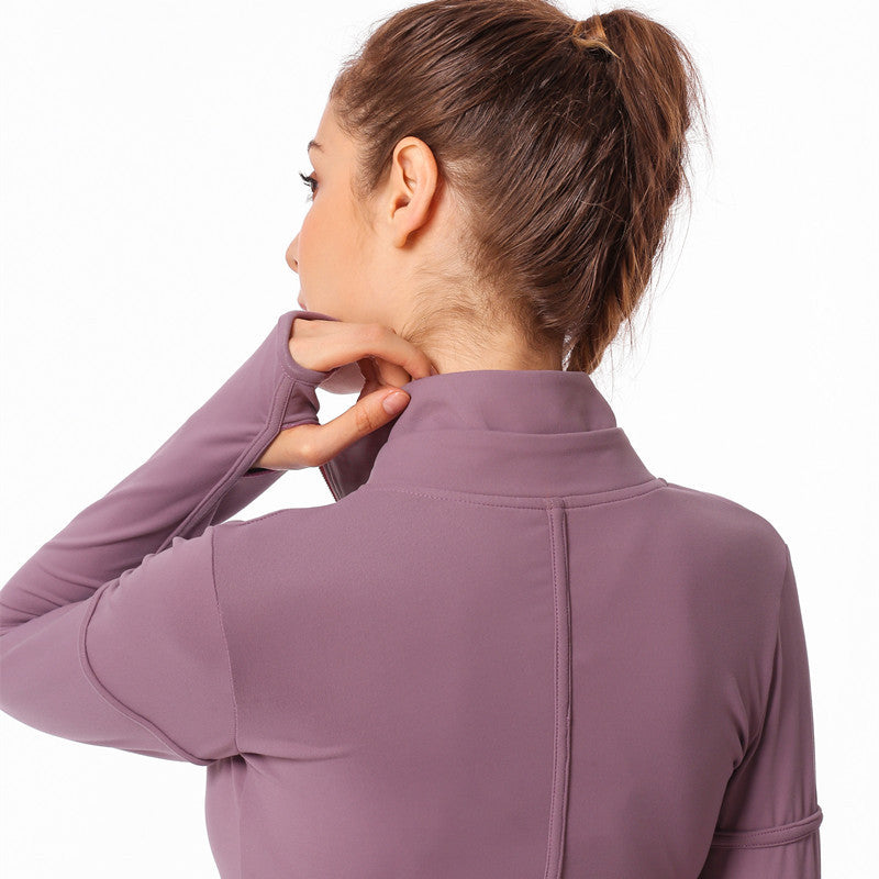 Yoga wear jacket Long sleeve yoga wear jacket for running