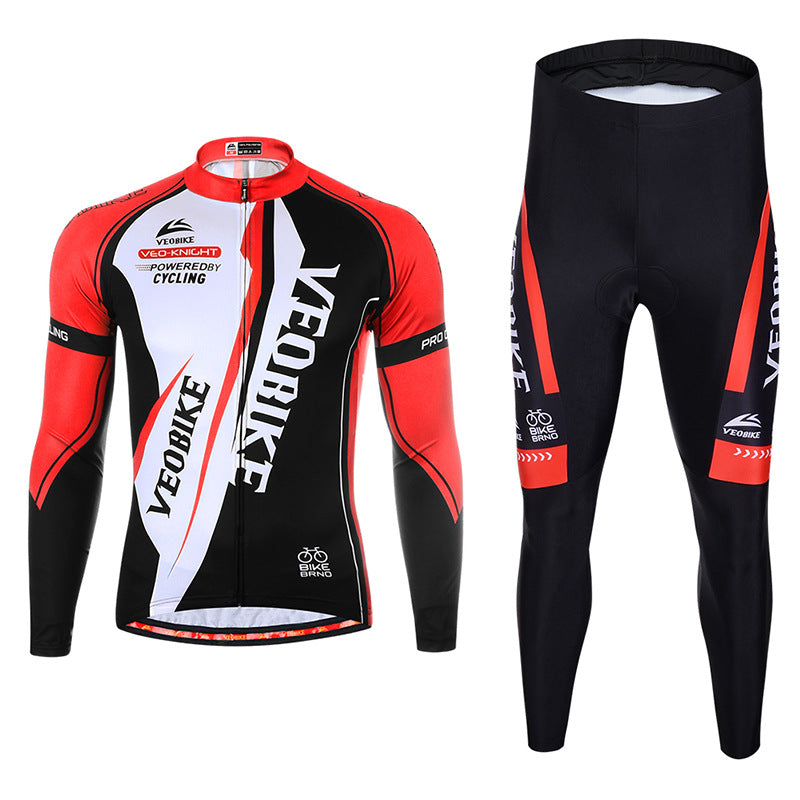 Men's long sleeve cycling jersey suit