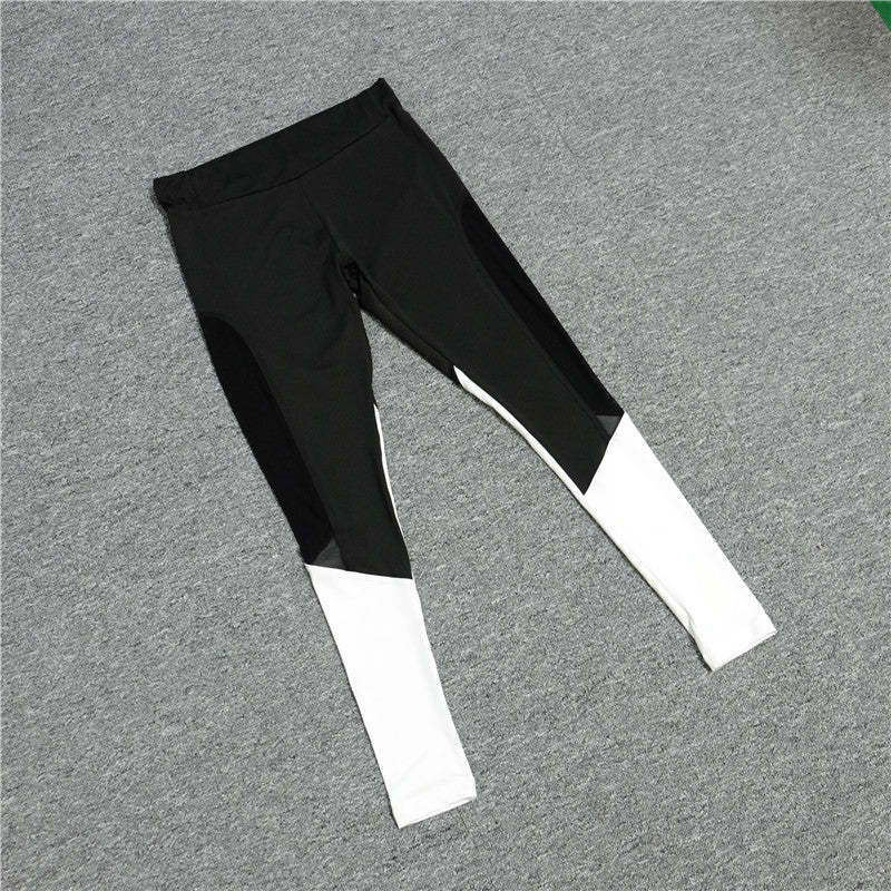 Mesh perspective quick-drying sports leggings