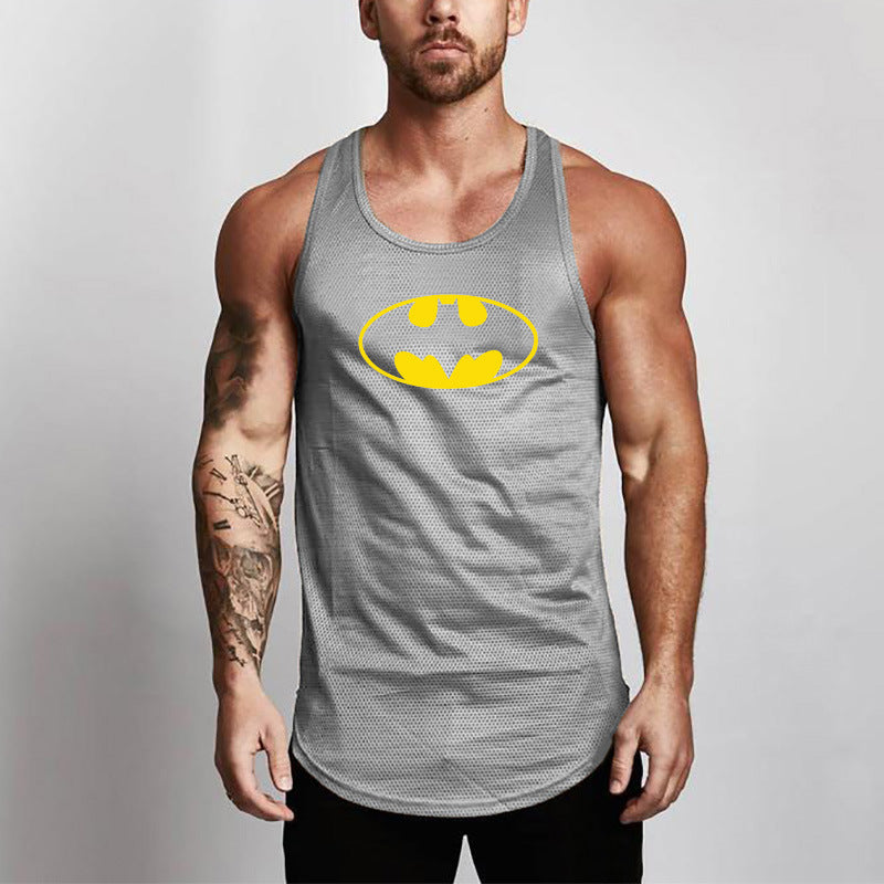 Batman mesh breathable sports fitness vest