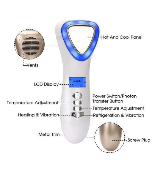 Facial Wrinkle Remover - Ultrasonic Vibration Massager