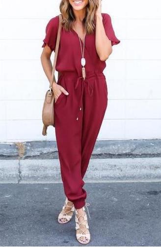 Long Jumpsuit with Belt