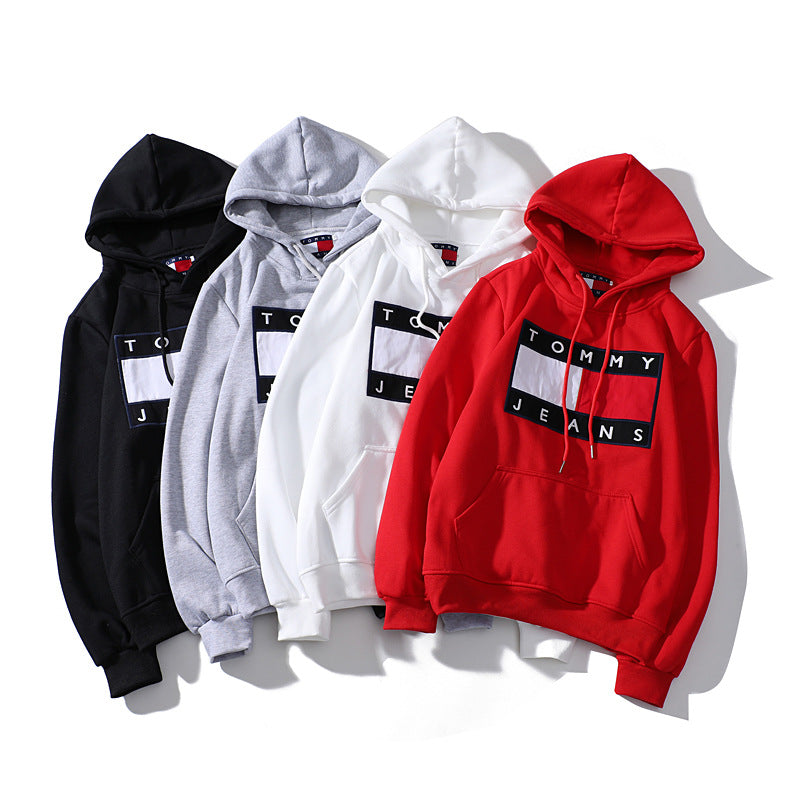 Oversized plus fleece hooded sweatshirt