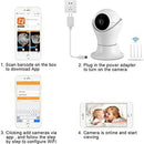 Câmera IP Inteligente de Segurança Doméstica Sem Fio, Webcam Noturna, HD 1080P, Wi-Fi, Áudio Bidirecional, Rede de Vigilância