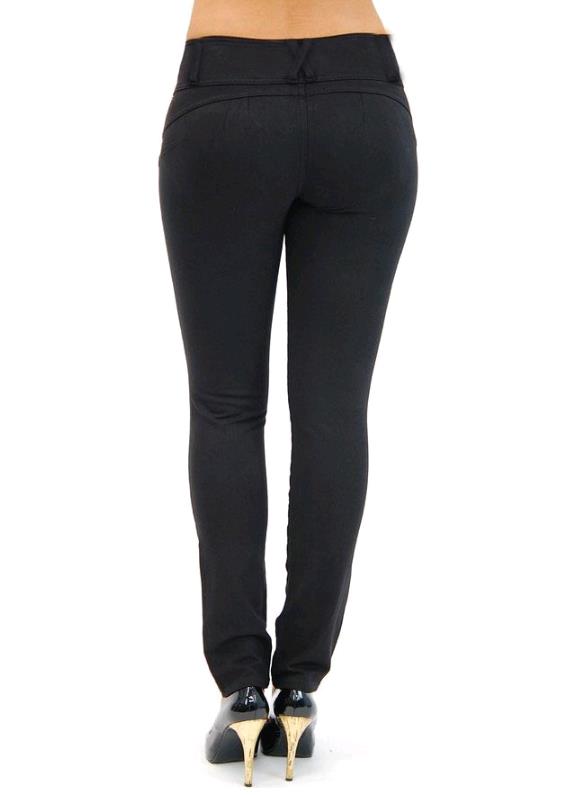 Autumn new sexy slim slimming hips tights placket button zipper feet leggings