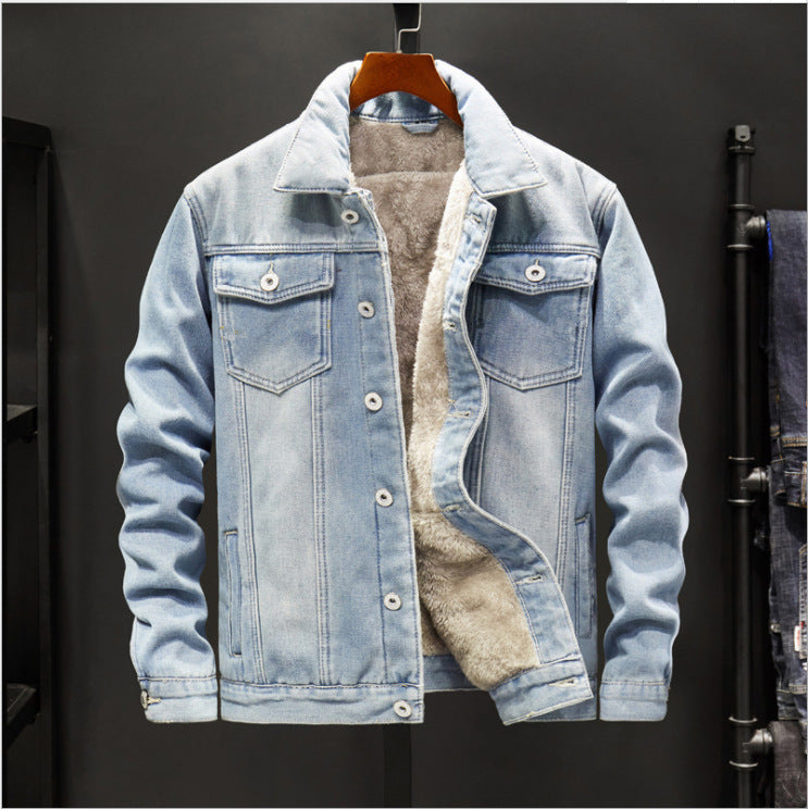 Denim plus fleece jacket