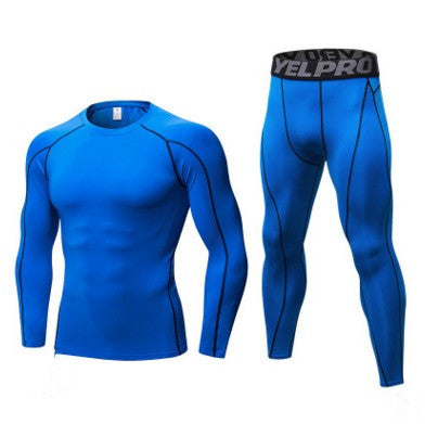 M?nner Bodybuilding Lauf Compression Training Sets Strumpfhosen Lange ?rmel Shirts Hosen Leggings Sport Anzüge Fitness Sportbekleidung