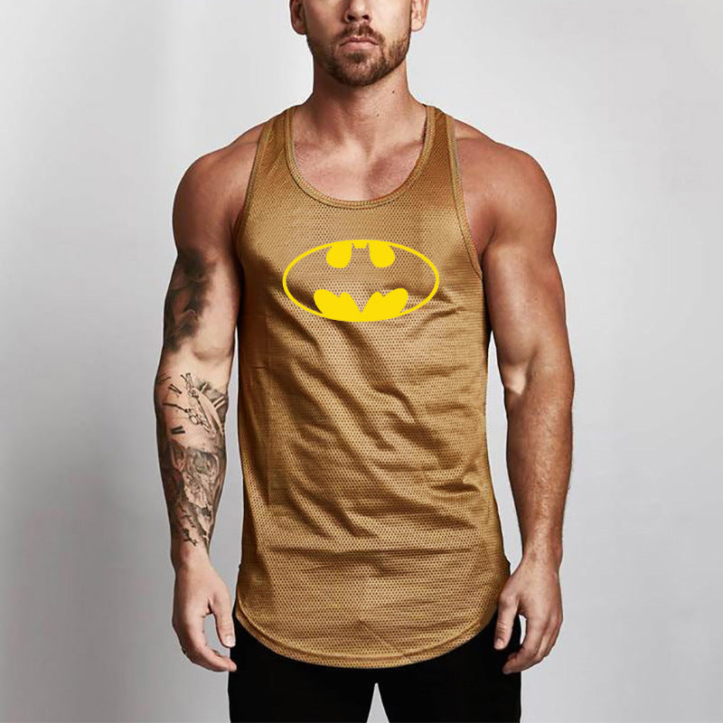 Batman mesh breathable sports fitness vest