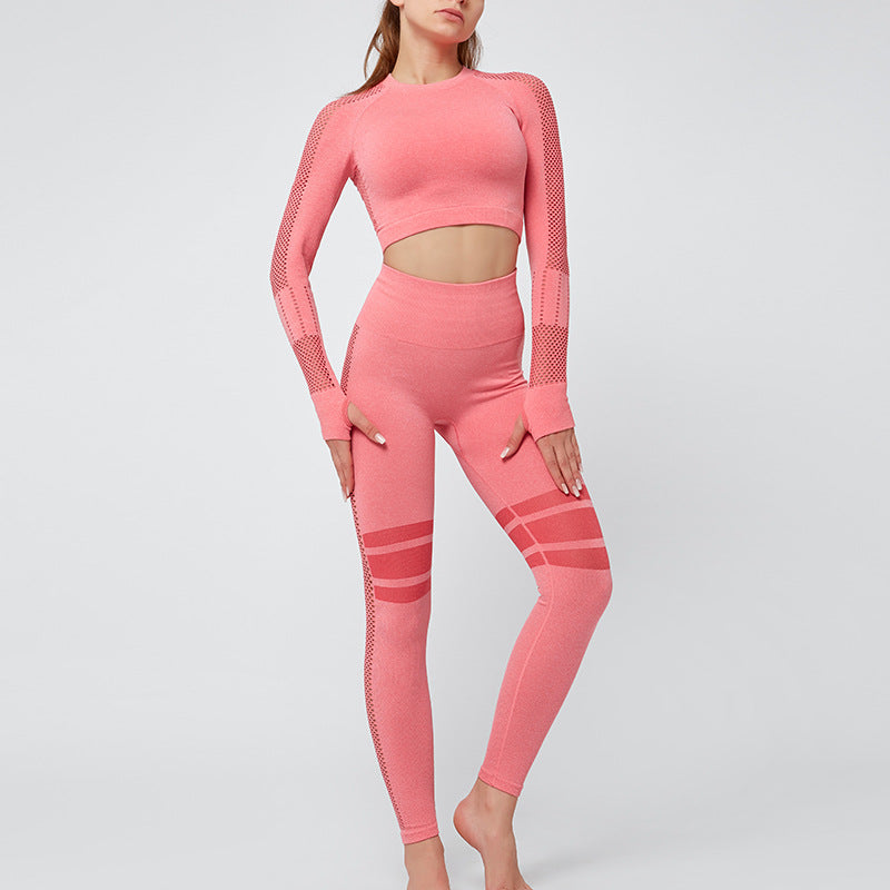 Two-piece stretch and quick-drying running yoga tights