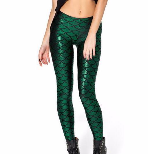 What Kinda Mermaid Are You? - 10 Colourful Fish Scale Leggings