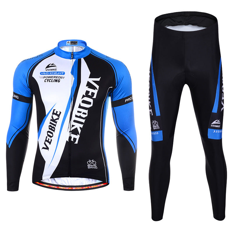 Men's long sleeve cycling jersey suit