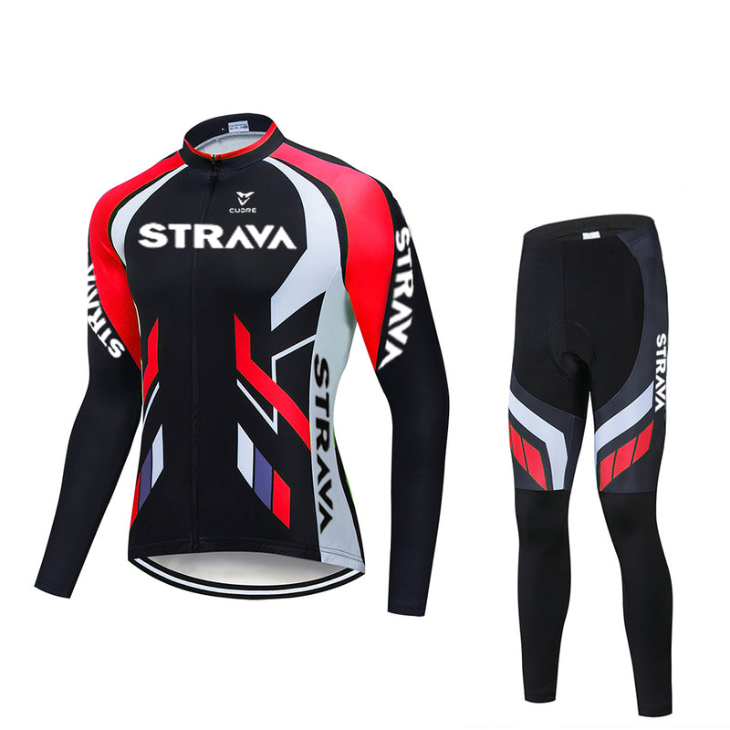 Long Sleeve Cycling Jersey Suit Men's Cycling Wear