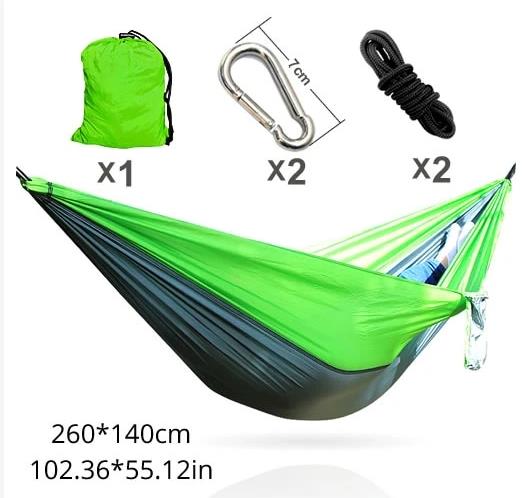 Portable Hammock Double Person Camping Survival Garden Swing Hunting Hanging Sleeping Chair Travel Furniture Parachute Hammocks