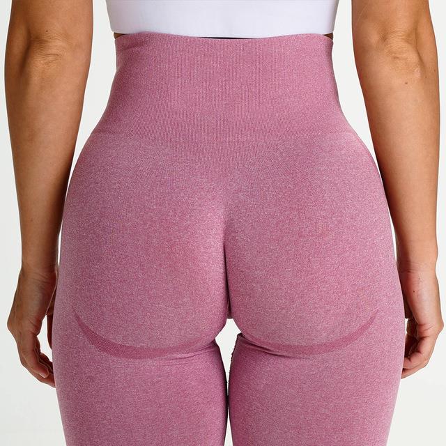 Knitted buttocks moisture wicking yoga pants