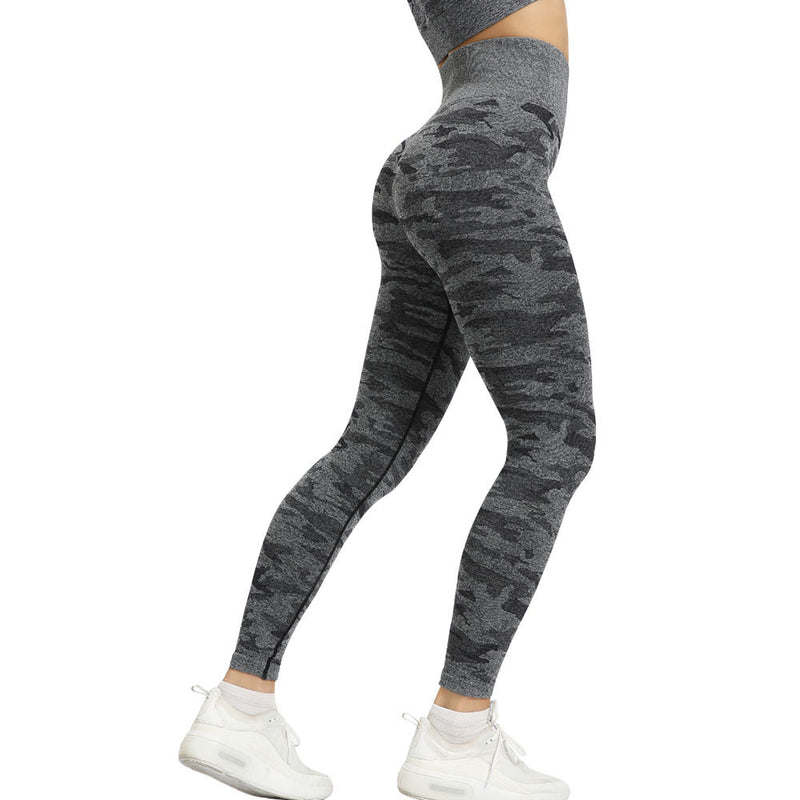 Fitness camouflage yoga pants