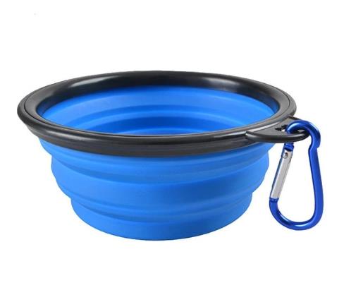 Dog Bowl Portable Foldable Collapsible Silicone Pet Cat Dog Food Water Feeding Travel Bowl