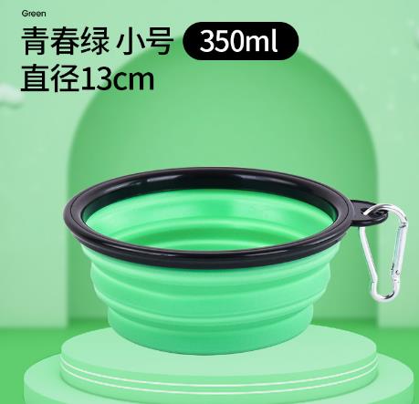 Dog Bowl Portable Foldable Collapsible Silicone Pet Cat Dog Food Water Feeding Travel Bowl