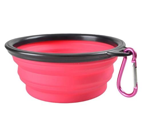 Dog Bowl Portable Foldable Collapsible Silicone Pet Cat Dog Food Water Feeding Travel Bowl