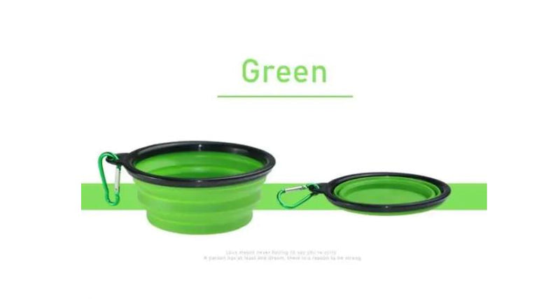 Dog Bowl Portable Foldable Collapsible Silicone Pet Cat Dog Food Water Feeding Travel Bowl