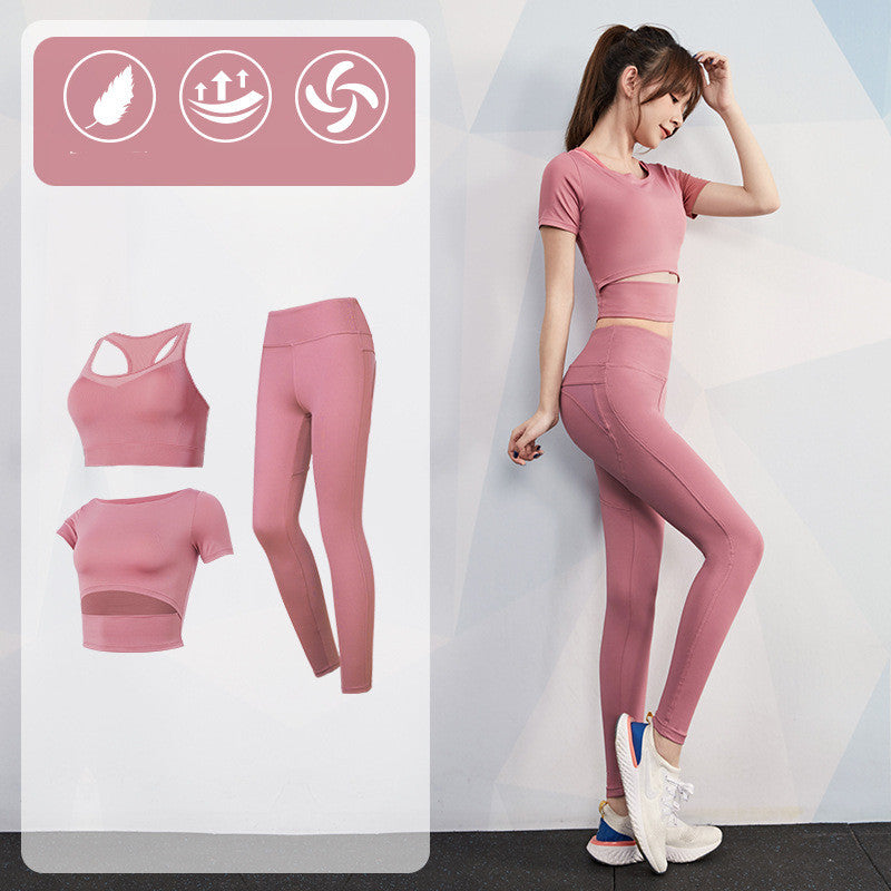 Sports Quick-Drying Tight Fitness Running Three-Piece Suit