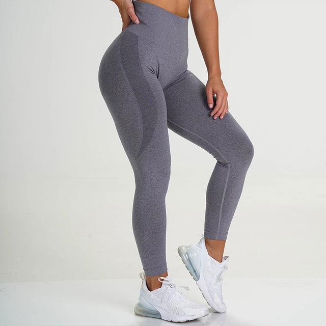 Knitted buttocks moisture wicking yoga pants