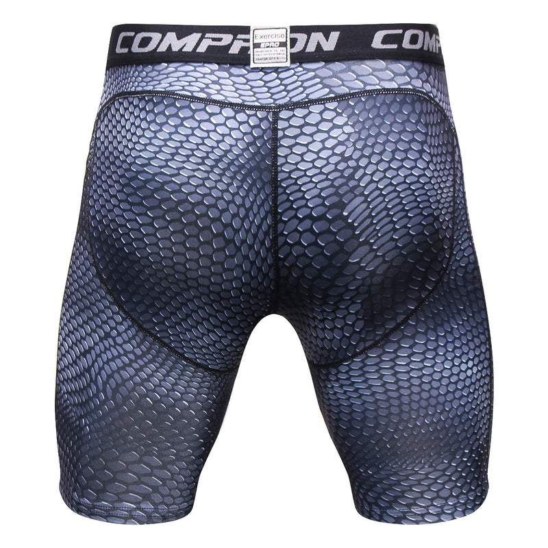 Breathable compression shorts men's MMA fitness training leggings