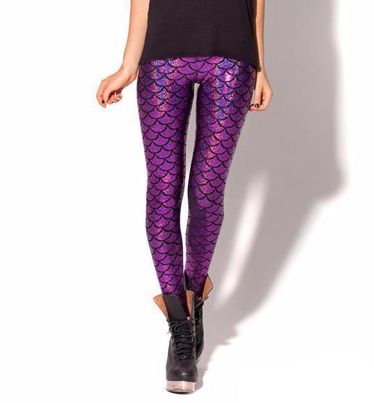 What Kinda Mermaid Are You? - 10 Colourful Fish Scale Leggings