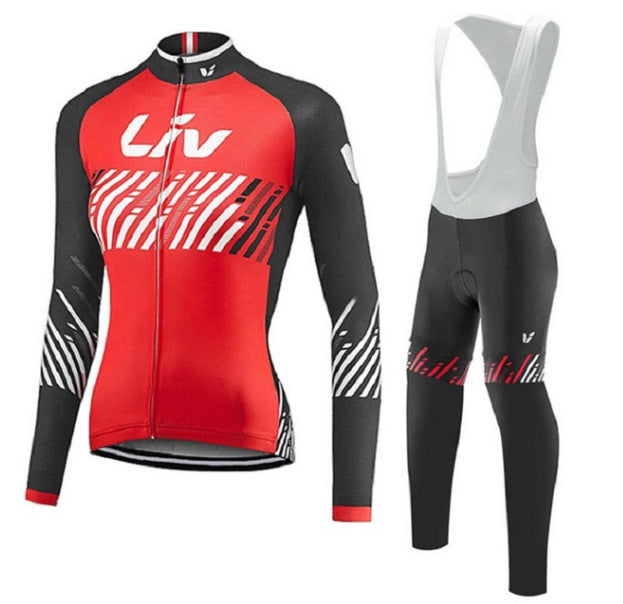 LIV Ladies Team Edition Long Sleeve Cycling Jersey Suit