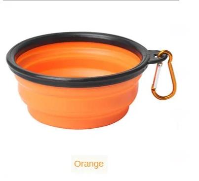 Dog Bowl Portable Foldable Collapsible Silicone Pet Cat Dog Food Water Feeding Travel Bowl