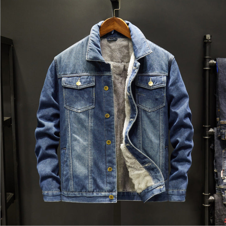 Denim plus fleece jacket