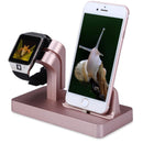 2 In 1 Charging Dock Station Desktop Cradle Phone Stand for iPhone X 8 7 Plus 6S 5 5S SE for Iphone Watch I II III Charger Holder