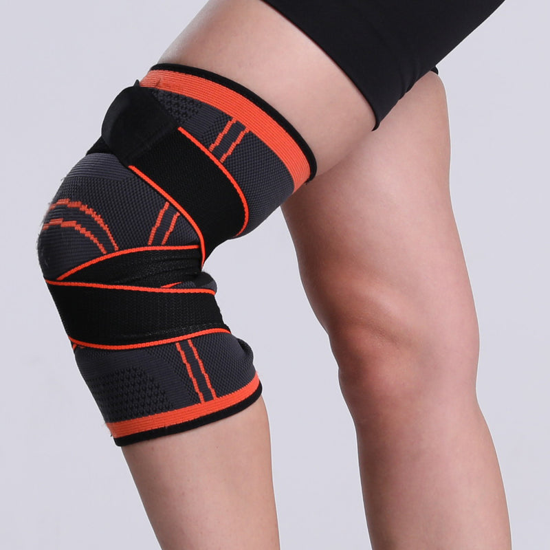 Protective sports kneepad running bandage