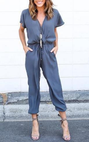 Long Jumpsuit with Belt