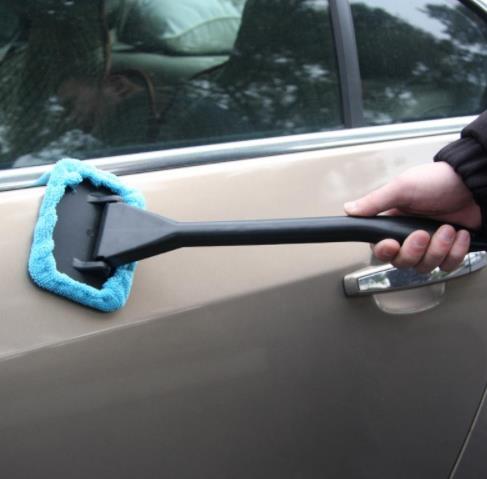 Auto Window Cleaner Windshield Windscreen Microfiber Car Wash Brush Dust Long Handle Car Cleaning Tool Car Care Glass Towel Hot