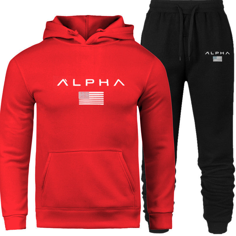 Men's Hooded Sweatshirt Set