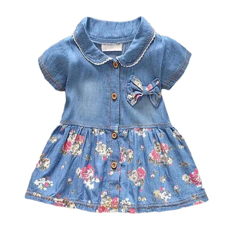 Bow Baby Denim Dress