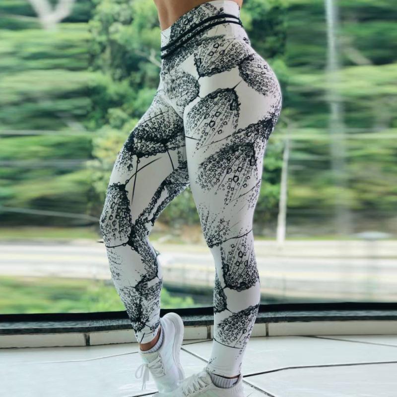 Feather Raindrop Sports Leggings