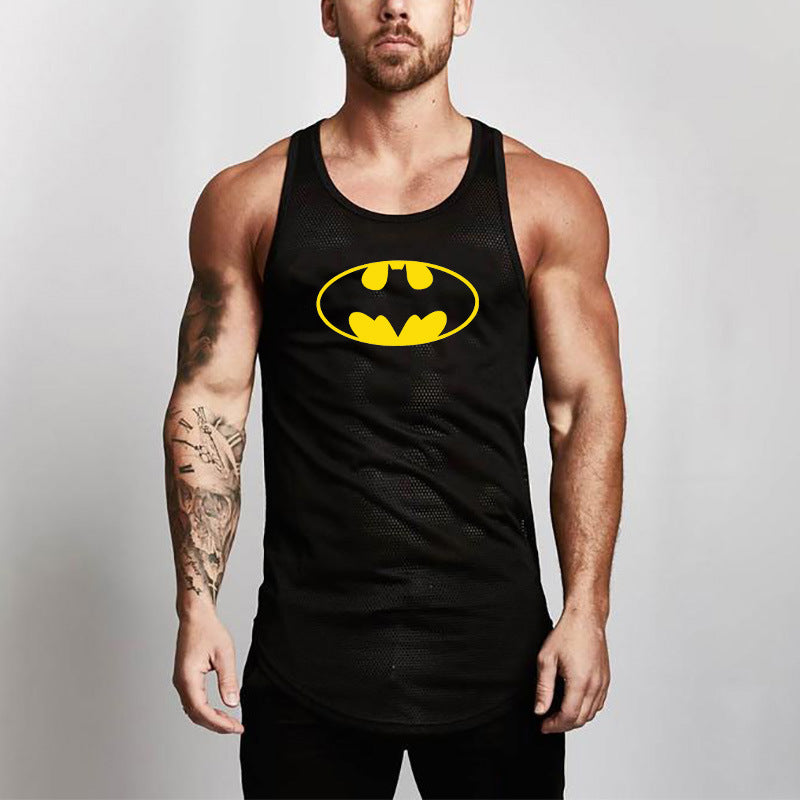 Batman mesh breathable sports fitness vest