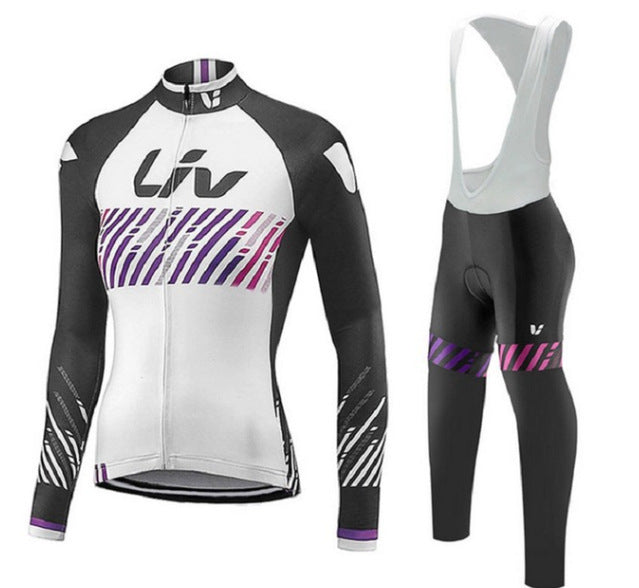 LIV Ladies Team Edition Long Sleeve Cycling Jersey Suit