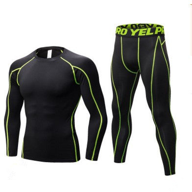 M?nner Bodybuilding Lauf Compression Training Sets Strumpfhosen Lange ?rmel Shirts Hosen Leggings Sport Anzüge Fitness Sportbekleidung