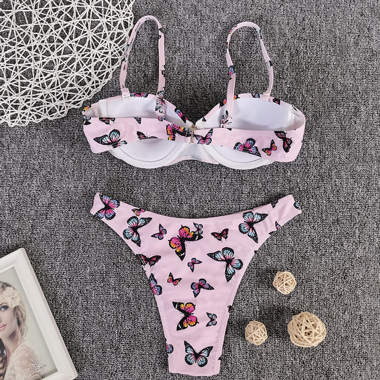 Bikini butterfly print