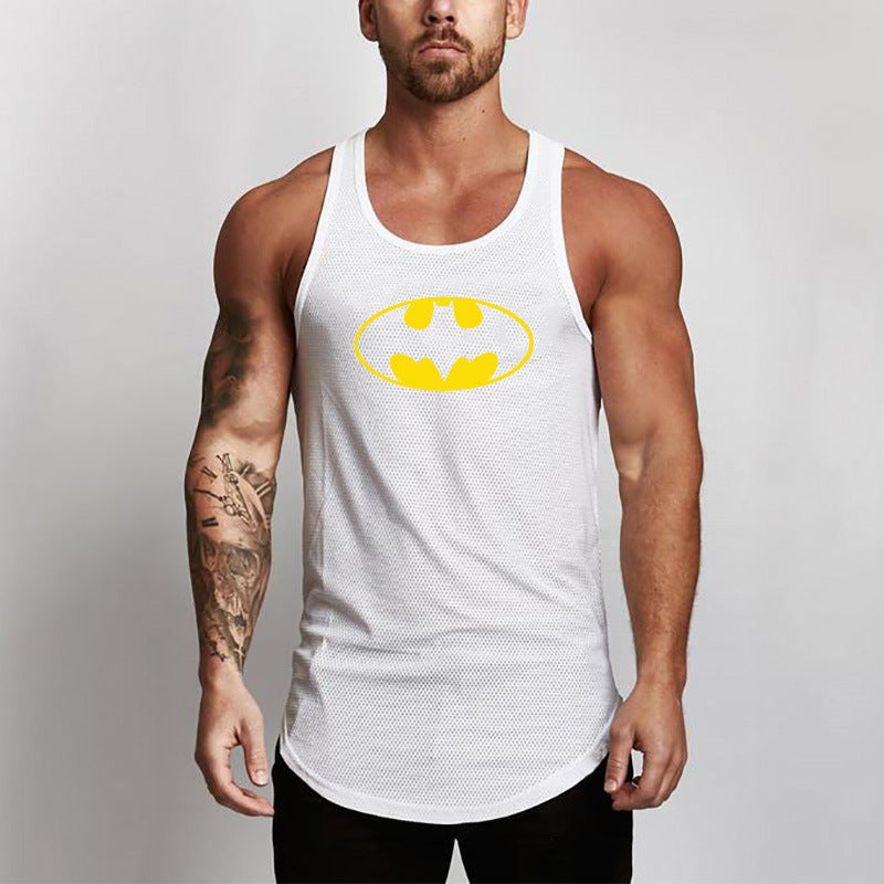 Batman mesh breathable sports fitness vest