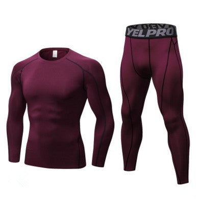 M?nner Bodybuilding Lauf Compression Training Sets Strumpfhosen Lange ?rmel Shirts Hosen Leggings Sport Anzüge Fitness Sportbekleidung