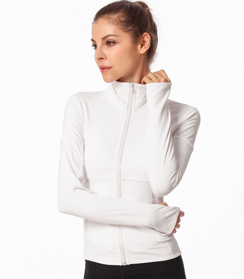 Yoga wear jacket Long sleeve yoga wear jacket for running